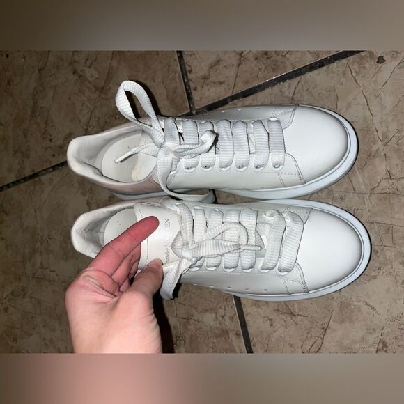 Alexander McQueen Women's Oversized Suede
Heel Detail Sneakers - Picture 7 of 15